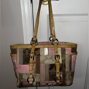 Coach pink Tote Bag